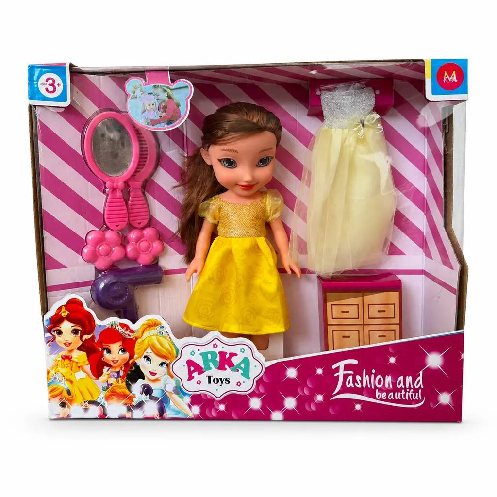 عروسک موزیکال چراغدار فروزن Frozen همراه با وسایل