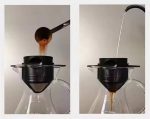 دریپر V60 بدون فیلتر کاغذی، پایه‌دار و توری استیل - تصویر 5