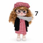 عروسک موزیکال کیوت عینکی تمام مفصلی ۲۵ سانتیمتر - تصویر 10
