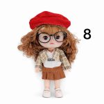 عروسک موزیکال کیوت عینکی تمام مفصلی ۲۵ سانتیمتر - تصویر 4