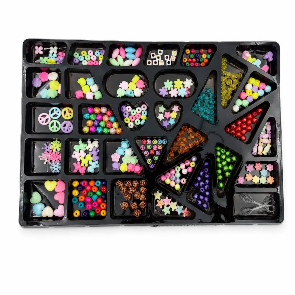 59e5c015-2d1f-4ffd-8cb8-30967d91b209 ست دستبند ساز و بافت مو کودک طرح کرومی مدل Jewelry For Kids - تصویر 1