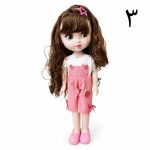 عروسک دخترانه موزیکال خواب و بیدار ۳۵ سانتی با بگ هدیه - تصویر 4