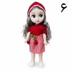 عروسک دخترانه موزیکال خواب و بیدار ۳۵ سانتی با بگ هدیه - تصویر 9