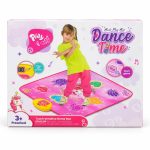 تشک رقص کودک موزیکال Dance Time صورتی با پنل کنترل